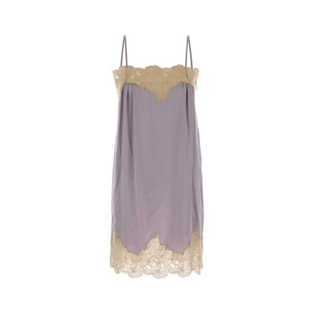 Chloe Women Lilac Satin Dress